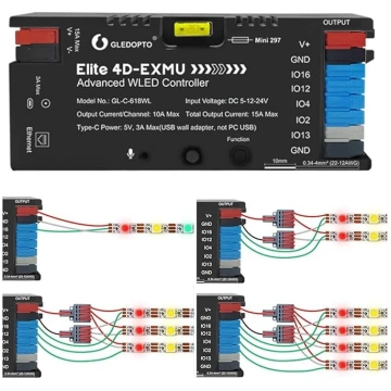 GLEDOPTO ESP32 WLED kontrolieris ar Ethernet Music
