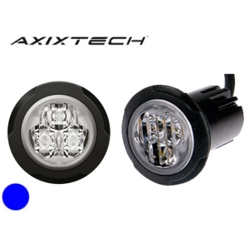 Axixtech LED horizontal signal lighthead, blue ø 3