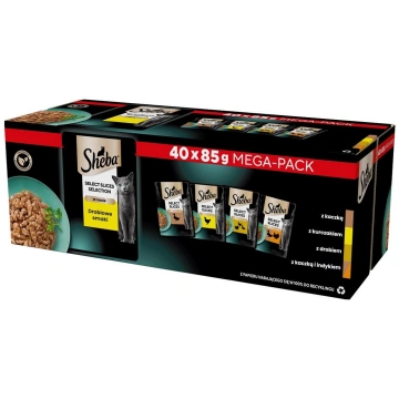 SHEBA Selection Select Slices Poultry Flavours - w
