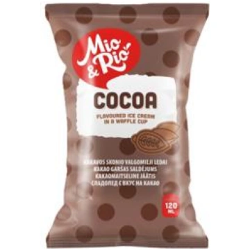 Saldējums MIO&RIO kakao vafeļu glāzītē 65g