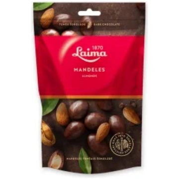 Mandeles tumšajā šokolādē LAIMA, 140g 90158_74