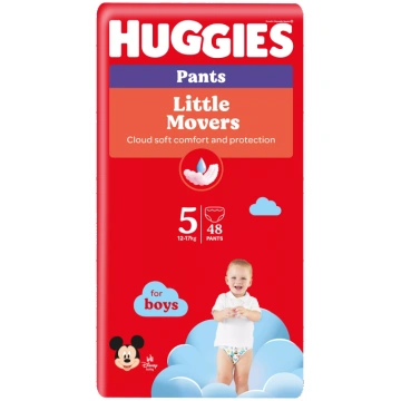 HUGGIES Pants Mega Pack 5 pull-up for boys, 12-17k
