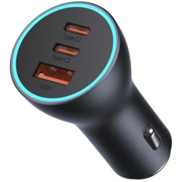 Car Quick Charger 12-24V 65W USB + 2xUSB-C QC4+ PD