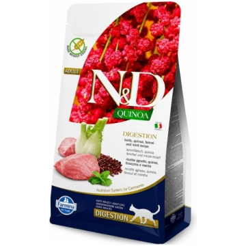 Farmina N&D Quinoa Lamb Digestion bezgraudu kaķu b
