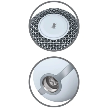 HYPERX MICROPHONE HYPERX SOLOCAST/WHITE 519T2AA HY