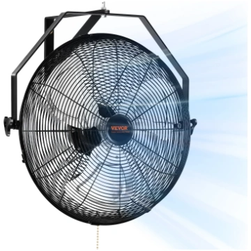 Rūpnieciskais sienas ventilators 44,6 cm, 3 ātrumi