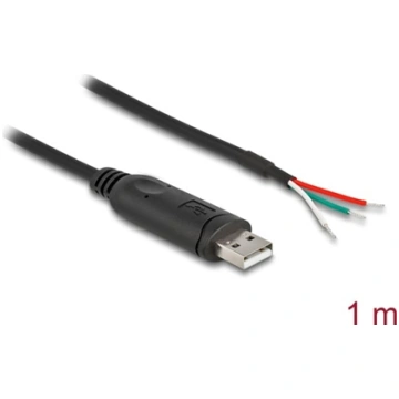 Delock Adapter Cable USB 2.0 Type-A to Serial RS-4