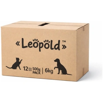 Leopold mitrā suņu barība ar liellopu gaļu un sird