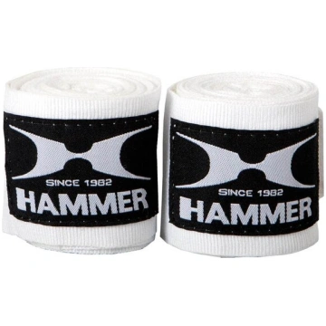 Boksa saites Hammer, baltas, 2,5 m