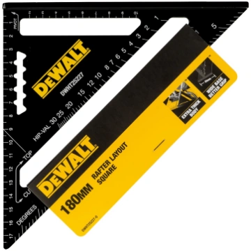 Stūra lineāls Dewalt DWHT25227-0, 180 mm, alumīnij