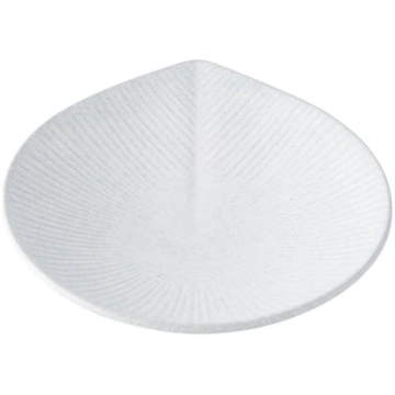 Uzkodu plate SNOW LEAF 12 cm, balta, keramika, MIJ