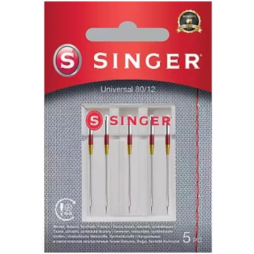 Singer Universal Needle 80/12 5PK for Woven Fabric