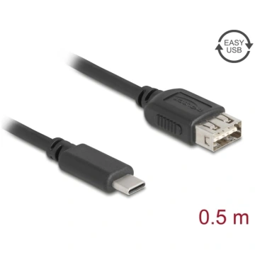 Delock USB 2.0 Cable USB Type-C™ male to EASY USB 