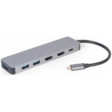 Gembird USB Type-C 3-in-1 Multi-Port Adapter (Hub 