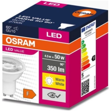 Ledvance Zarowka LED GU10 VALUE PAR16 50 60 4 5W/8