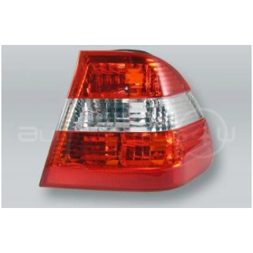 Lietots - Red/White SEDAN Outer Tail Light Rear La