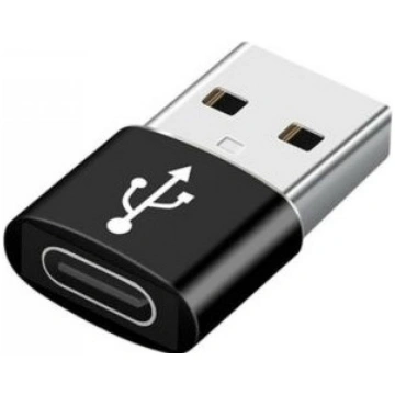 Adapteris Gembird USB AM to Type-C Female Black A-