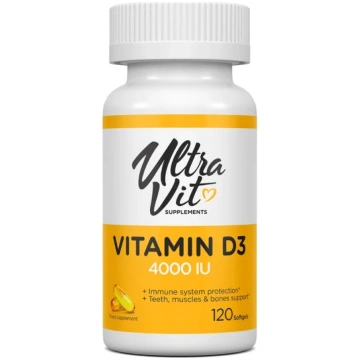 ULTRAVIT Vitamin D3 4000 SV kapsulas N120