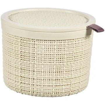 CURVER Groziņš ar vāciņu Jute apaļš 2L Ø17x13cm kr