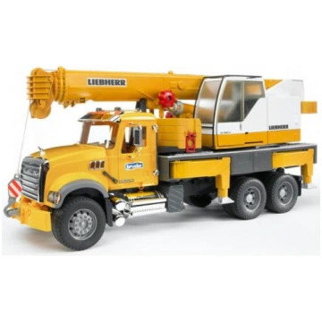 BRUDER Rotaļu celtnis MACK Granite Liebherr (40017