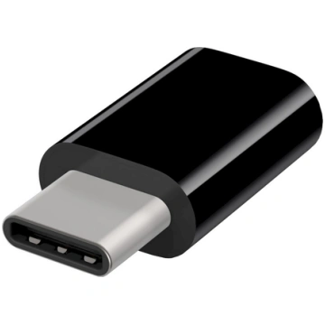 Adapters micro USB/USB-C Fusion melns
