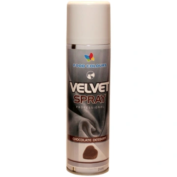 Velvet spray Šokolādes deserts aerosolā 250ml FOOD