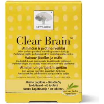 New Nordic CLEAR BRAIN, 60 tabletes