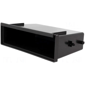 Radio box | black | Application: for 2 DIN facia p
