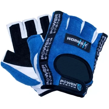 POWER SYSTEM Gloves Workout Blue. Fitnesa cimdi