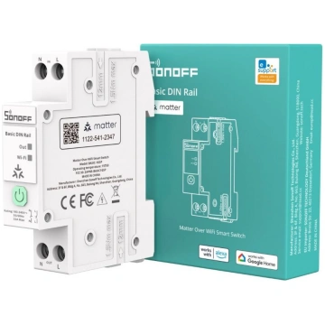 Sonoff Basic DIN Rail 32A Matter Wi‑Fi relejs ar e