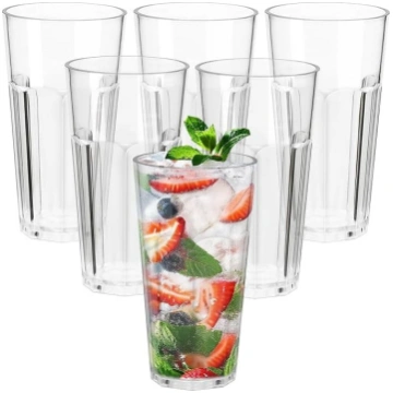 SHAIDOJIO Plastmasas krūzes 20oz Skaidri nesalauža