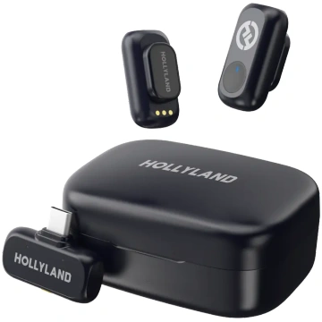 Hollyland LARK A1 Duo ar USB-C RX + lādēšanas futr