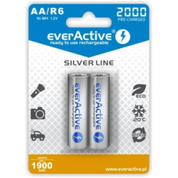 everActive Ni-MH R6 AA 2000 mAh Silver Line - 2 pi