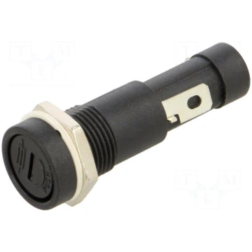 Fuse holder with cover | 6.3x32mm | 15A | 250VAC |