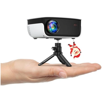 HOPVISION Mini projektors, 7500L projektors ar Ful