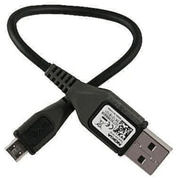 NOKIA CA-101D 20cm Data & Charger Micro USB Cable 