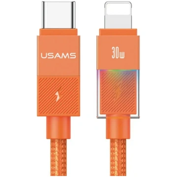 Cable USAMS U93 30W USB-C to Lightning 1.2m orange