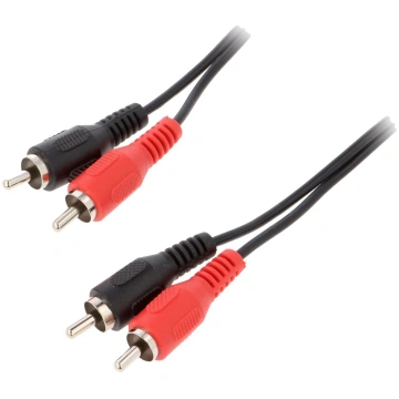 Stereo RCA cable for amplifier (2.5 m). 4CAR
