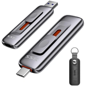 SSK 256GB USB zibatmiņas disks ar ātrumu līdz 1000