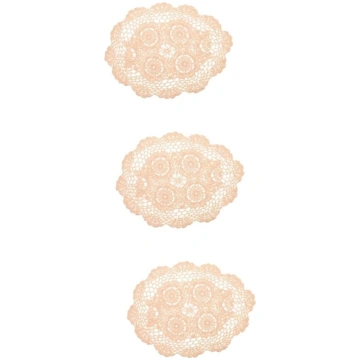 Zerodeko Elegant Lace Dining Table Mat, Classic Ta