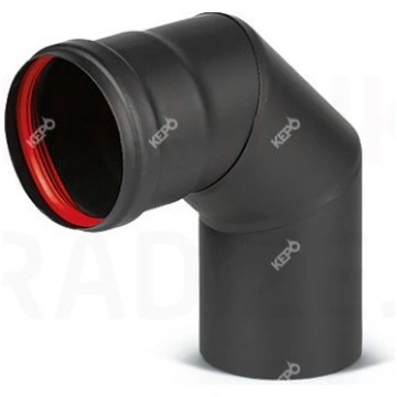 KEPO dūmvadu līkums DN 80 90° Skursteņa-6