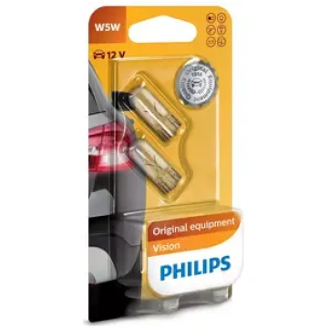 Spuldžu pāris Philips Vision W5W 12V