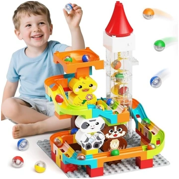 burgkidz Marble Run Building Blocks, motorizēts li