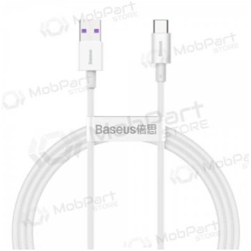 USB kabelis Baseus Superior Type-C 66W 1.0m (balts