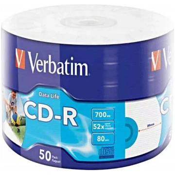 CD-R Printable Verbatim Verbatim 50x 700 MB 50 gab