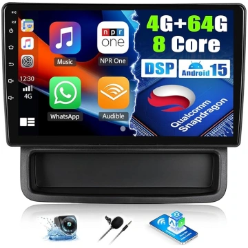 4G + 64G 8 Core Qualcomm Android 15 Auto radio Ren