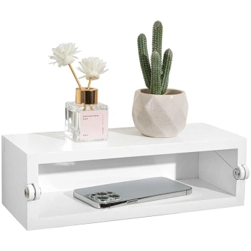 SUMGAR Bedside Table White Shelf Small Folding Bed