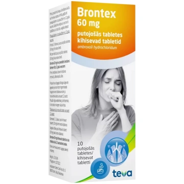 BRONTEX 60 mg putojošās tabletes, 10 gab