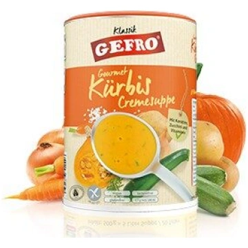 Bezglutēna gardēžu ķirbju krēmzupa, 250 g. GEFRO, 