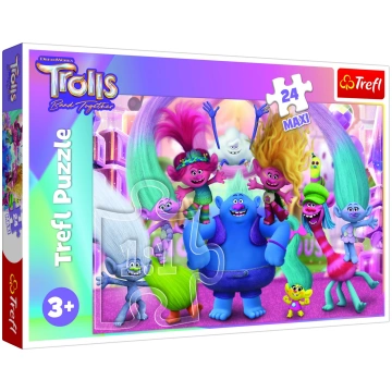 TREFL TROLLS puzle "Troļļi 3", 24 gabaliņi